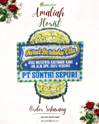 Papan Bunga Duka di Lajut