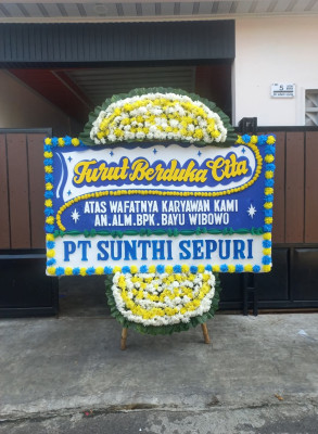 Papan Bunga Duka di Lajut
